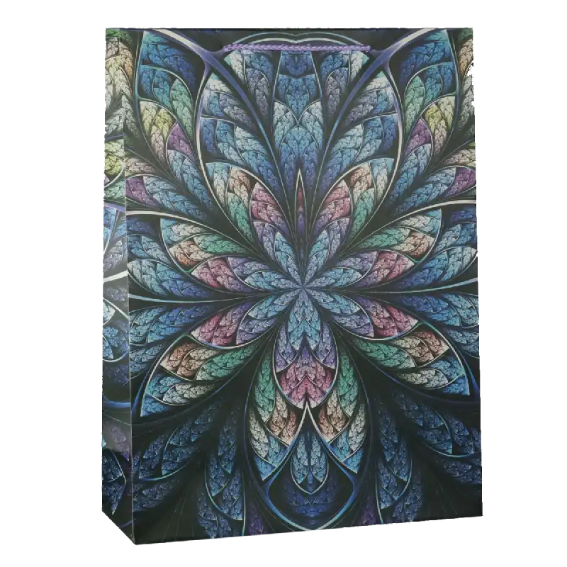 Pojemna torebka prezentowa dla niej o wymiarach 42x31x12 cm z estetycznym, wielokolorowym nadrukiem kwiatowym. Posiada dwa praktyczne uchwyty ułatwiające wygodne przenoszenie upominków.