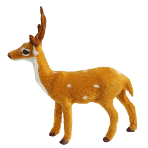 Stylowa figurka ozdobna przedstawiająca renifera. Dekoracja o wysokości 16 cm podkreślająca świąteczny charakter wnętrza.