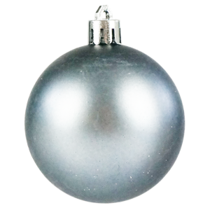 Matowa bombka choinkowa o średnicy 6 cm. Prosta i elegancka ozdoba w stonowanym kolorze, wyposażona w praktyczną nitkę do zawieszenia na drzewku świątecznym.