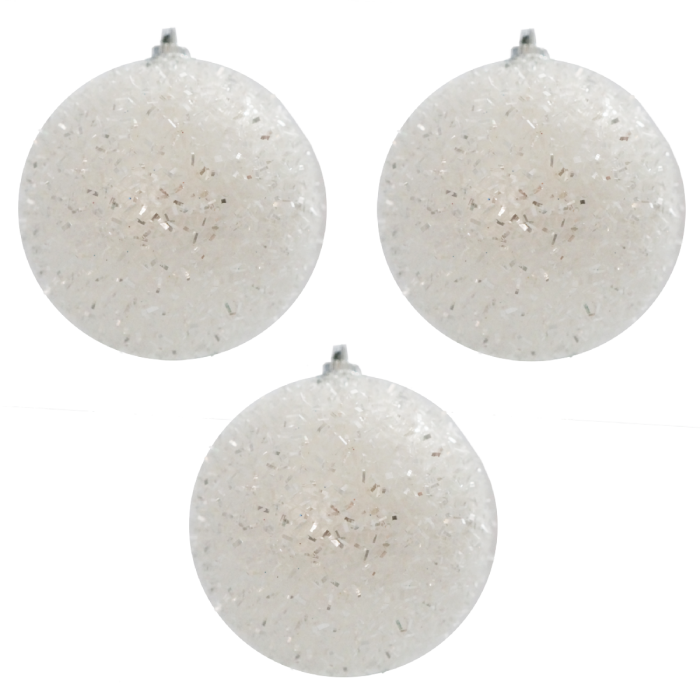 Błyszczące bombki 8 cm 3 szt.