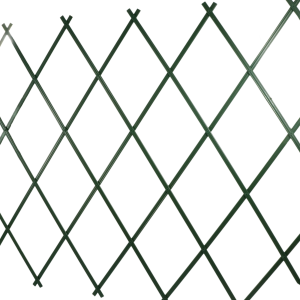 Zielona kratka pergola ogrodowa 180x90 cm jako podpora dla roślin pnących. Rozkładana konstrukcja ułatwiająca wzrost pędów w ogrodzie lub na balkonie.