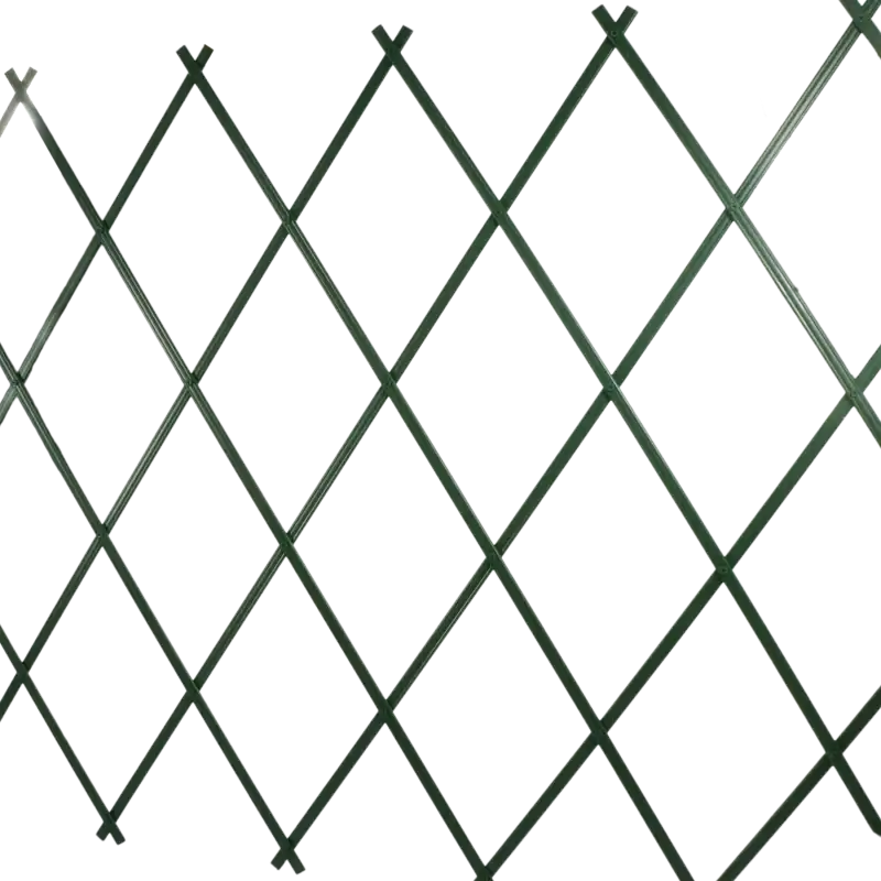 Zielona kratka pergola ogrodowa 180x90 cm jako podpora dla roślin pnących. Rozkładana konstrukcja ułatwiająca wzrost pędów w ogrodzie lub na balkonie.