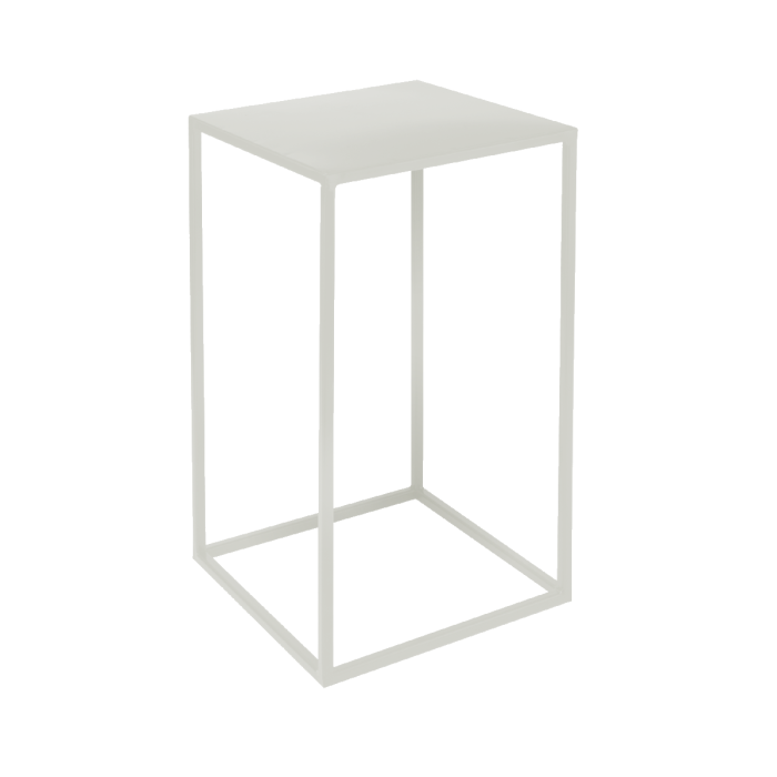 Kwietnik stojak metalowy loft 40x24x24 biały - nowoczesny stojak na kwiaty styl loftowy industrialny nowoczesny glamour - stojak na kwiaty weselne stoły weselne pod kompozycje kwiatowe świece