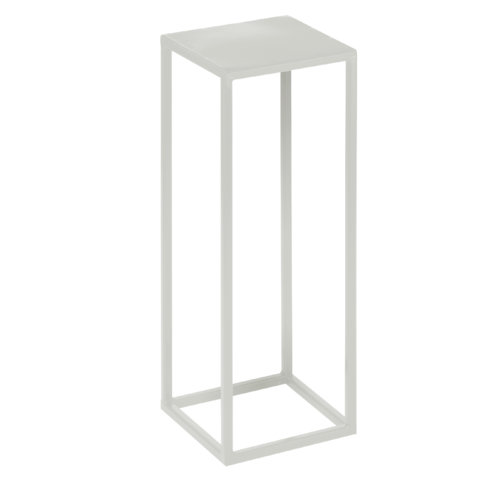 Kwietnik stojak metalowy loft 40x15x15 biały - nowoczesny stojak na kwiaty na stoły weselne pod kompozycje - dekoracje w stylu glamour - ozdoby weselne - nowoczesny loftowy kwietnik