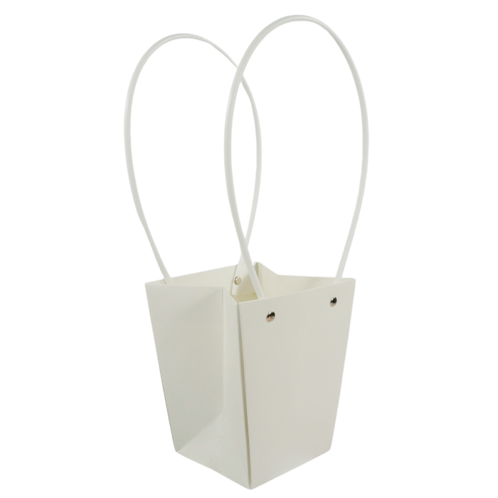 Torebka kwiatowa 35 cm biała