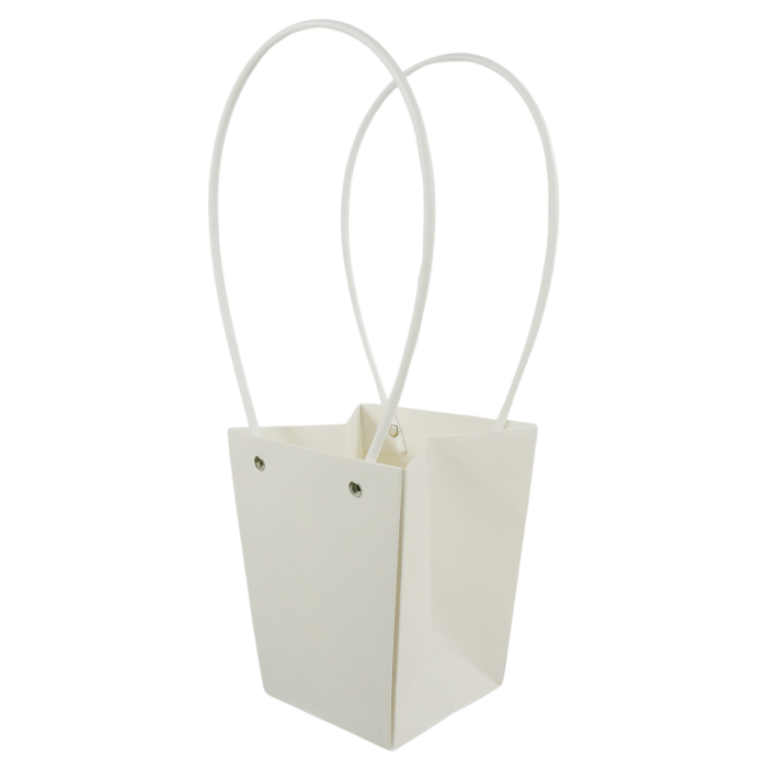 Torebka kwiatowa 35 cm biała
