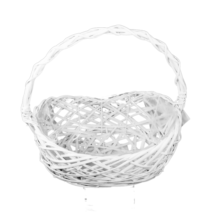 Kosz wiklinowy na kwiaty - kosz kwiatowy 38 cm