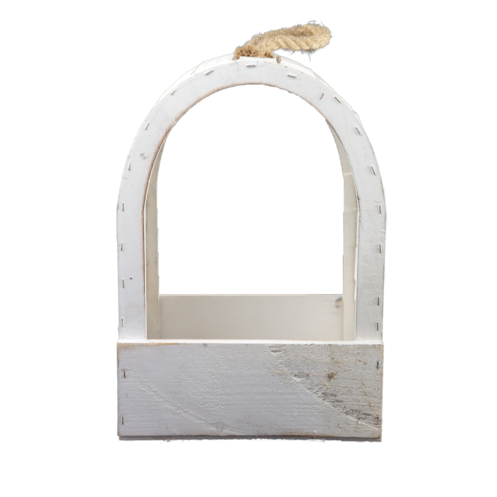 Dekoracja nagrobna 32 cm biała