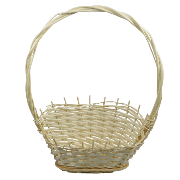 Kosz delikatesowy 45 cm słomkowy kosz kwiatowy - kosz na słodycze - kosz prezentowy - wiklinowe kosze producent - wyroby z wikliny hurt detal - koszyki na kwiaty - kosze okazjonalne - kosze na zestawy upominkowe