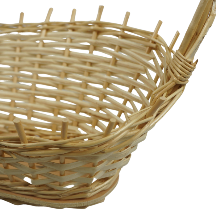 Kosz delikatesowy 45 cm słomkowy kosz kwiatowy - kosz na słodycze - kosz prezentowy - wiklinowe kosze producent - wyroby z wikliny hurt detal - koszyki na kwiaty - kosze okazjonalne - kosze na zestawy upominkowe