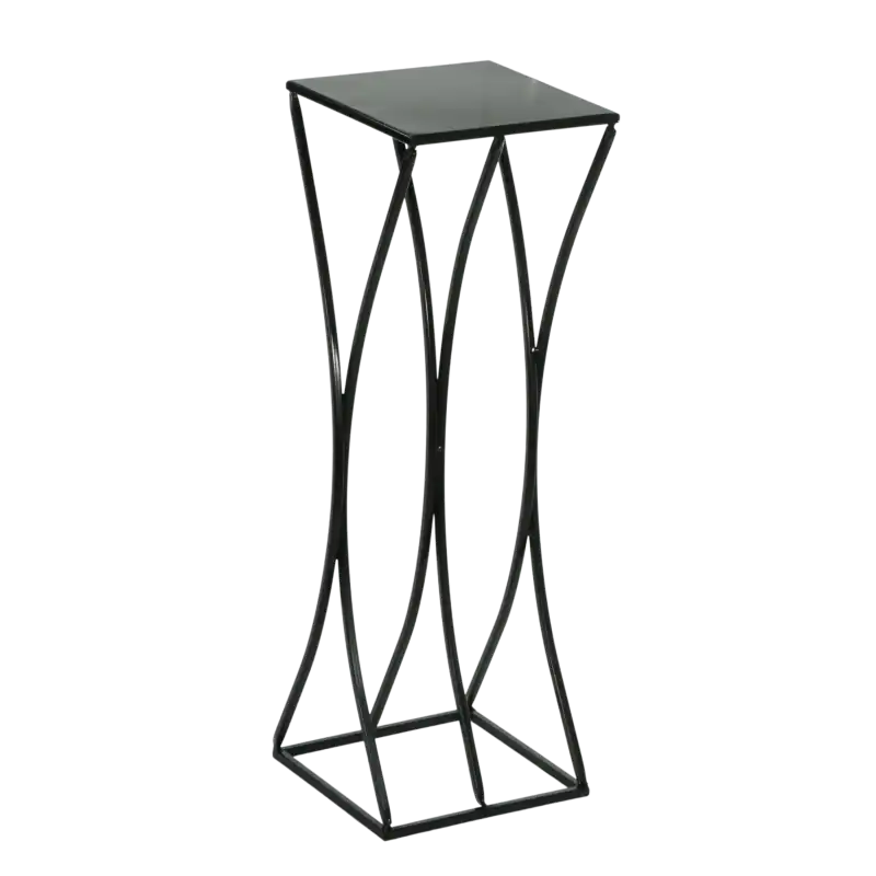 Stylowy kwietnik z metalu o wysokości 70 cm. Dekoracja, która pasuje do wystroju skandynawskiego, industrialnego i glamour.