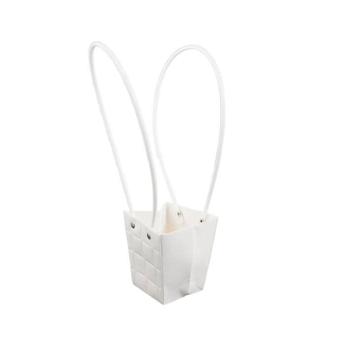 Torebka kwiatowa 30 cm biała