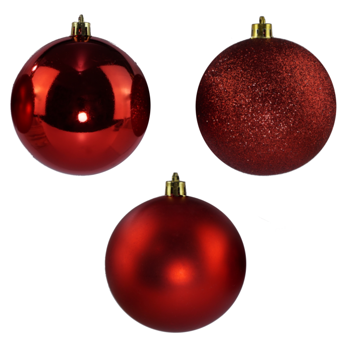 Czerwone bombki 7 cm 6 szt.