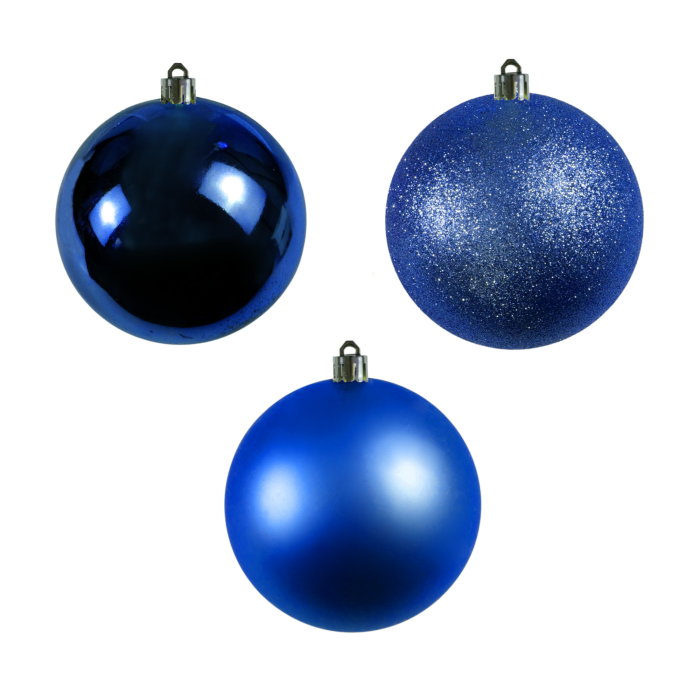 Niebieskie bombki 6 cm 8 szt.
