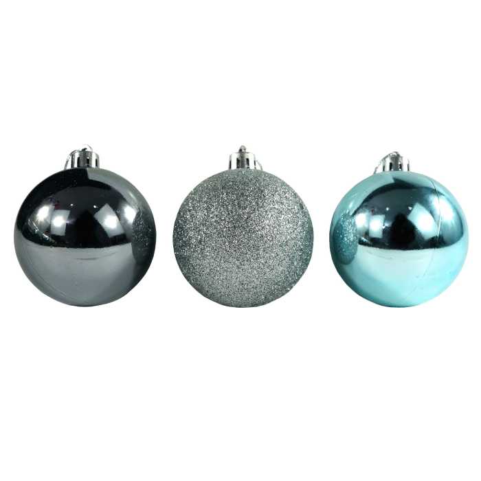 Niebieskie bombki 6 cm 10 szt.