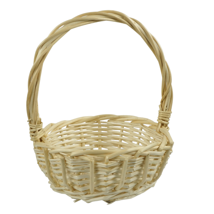 Wielkanocny kosz wiklinowy 26 cm naturalny