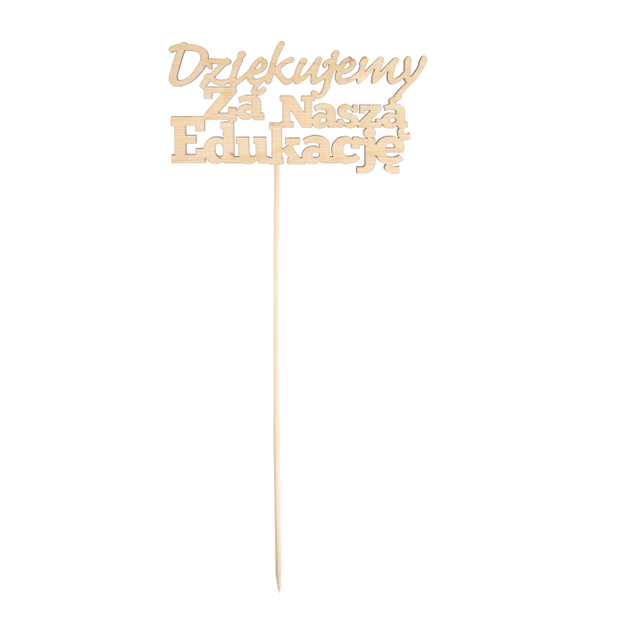 Topper Dziękujemy za naszą edukację naturalny
