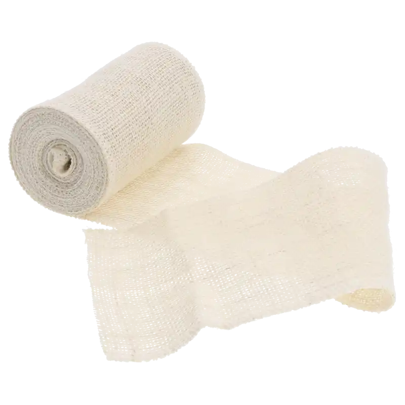 Szeroka taśma jutowa 12 cm 5yd częściowo rozwinięta, pokazująca równy splot i estetyczne brzegi.
