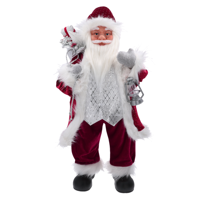 Mikołaj XXL, ogromna figura Mikołaja, dekoracja świąteczna, ozdoba na Boże Narodzenie, figura Mikołaja 85 cm, centralna dekoracja bożonarodzeniowa, prezent bożonarodzeniowy