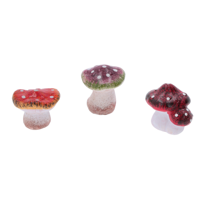 grzyby dekoracyjne, ceramiczne grzyby, komplet grzybów, ozdoby jesienne, grzybki do stroików, dekoracje stołu, grzyby do kompozycji, naturalne ozdoby, jesienne dekoracje, grzyby do ogrodu
