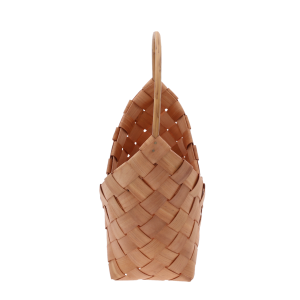 Profil torby dekoracyjnej 20 cm ukazujący konstrukcję z naturalnych surowców oraz sposób wyprofilowania uchwytu.