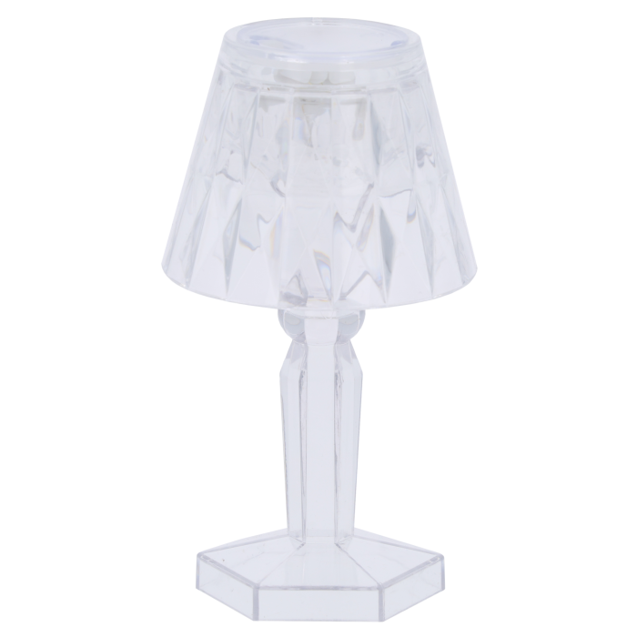 Przezroczysta lampka LED na baterie 12 cm dekoracja świąteczna lampion świecznik, lampka led, światełko