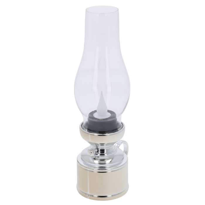 złota lampa naftowa LED 19 cm, lampa LED na baterie, dekoracja świąteczna, imitacja płomienia świecy, migające światło LED, elegancka lampa LED, dekoracja na stół, przenośna lampa naftowa, lampa LED na okno, lampa na prezent, dekoracja ogrodu lub balkonu