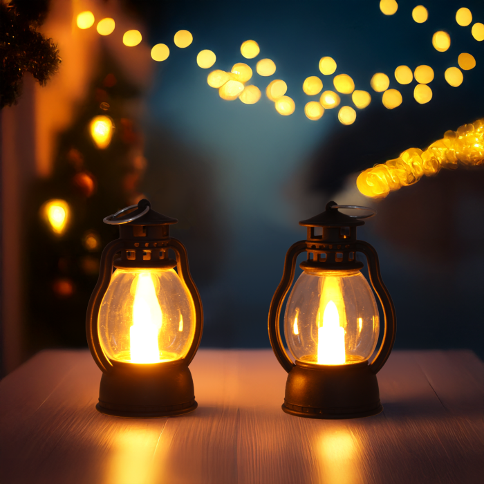 komplet lampionów LED, migające lampiony, lampy naftowe LED, lampiony na baterie, lampiony imitacja świecy, czarne lampiony, zestaw lampionów, dekoracje świąteczne, lampiony całoroczne, lampiony wiszące, ozdoby do domu