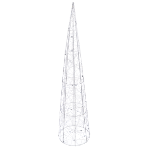 Świecąca srebrna choinka 80 cm z 40 diodami LED i koralikami na metalowym stelażu. Efektowna dekoracja świąteczna do wnętrz, idealna jako świecące ozdoby i lampki LED.