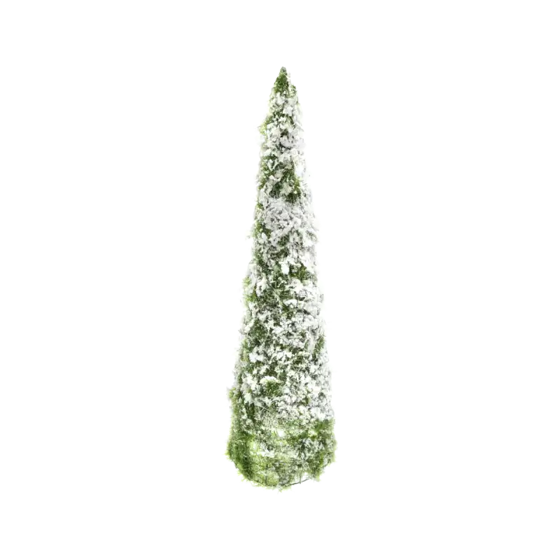 Świecąca ośnieżona choinka o wysokości 40 cm z 20 diodami LED. Dekoracja świąteczna o naturalnym wyglądzie gałązek.