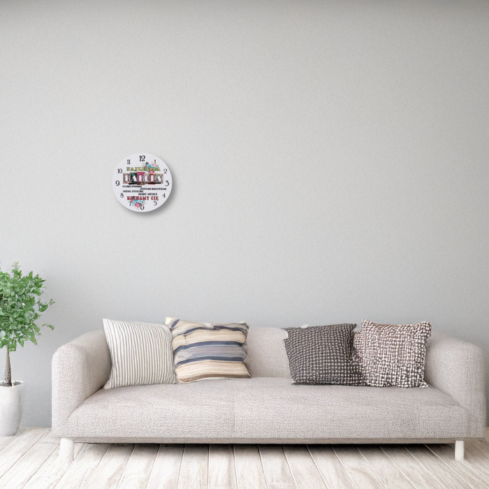 zegar dla babci, prezent na Dzień Babci, zegar ścienny 30 cm, personalizowany zegar, upominek dla babci