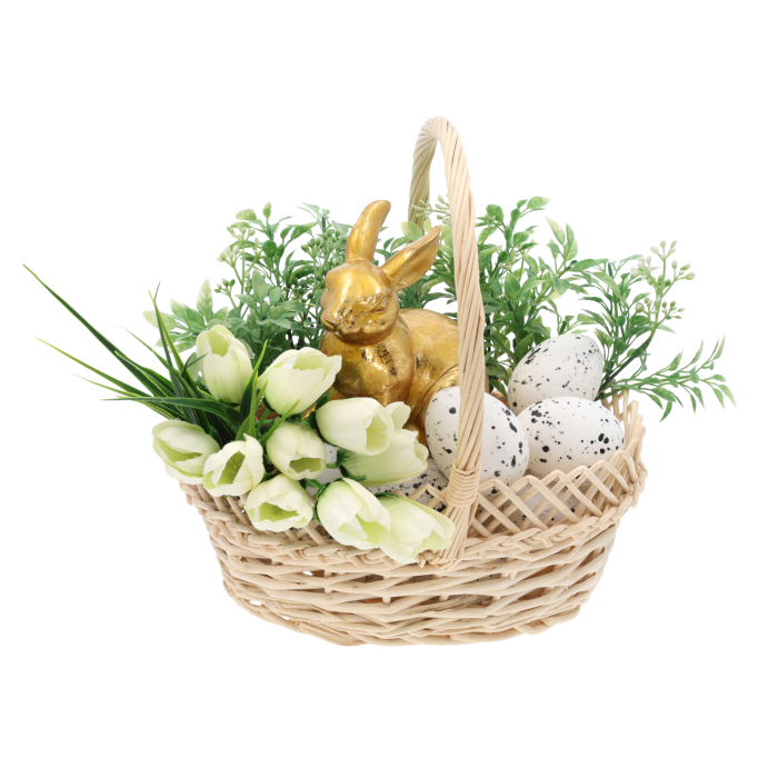 kosz wiklinowy, kosz na święconkę, kosz wielkanocny, kosz owalny, kosz naturalny, kosz prezentowy, kosz na owoce, kosz do przechowywania, kosz wiklinowy S