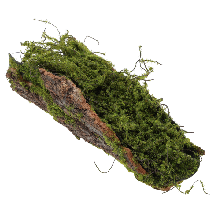 kora dekoracyjna, kora florystyczna, podkład florystyczny, imitacja drewna, kora do stroików, dekoracja naturalna, kora dekoracyjna 27 cm, kora zielono-brązowa