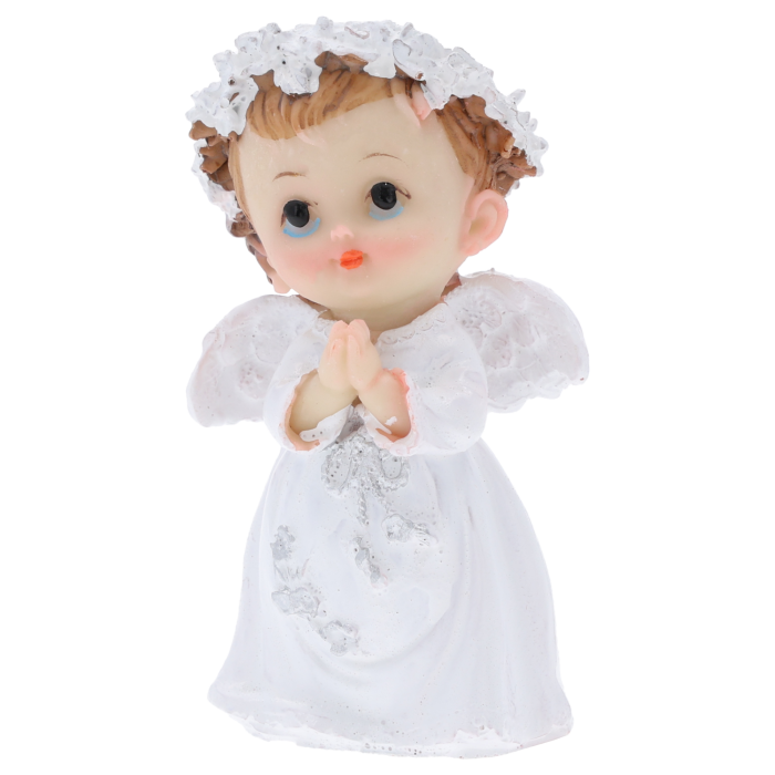 aniołek chłopiec, biały aniołek chłopiec, aniołek komunijny chłopiec, figurka aniołka chłopca, pamiątka komunii chłopiec, prezent na chrzest chłopiec, dekoracja aniołek chłopiec, aniołek poliresin chłopiec, mały aniołek chłopiec