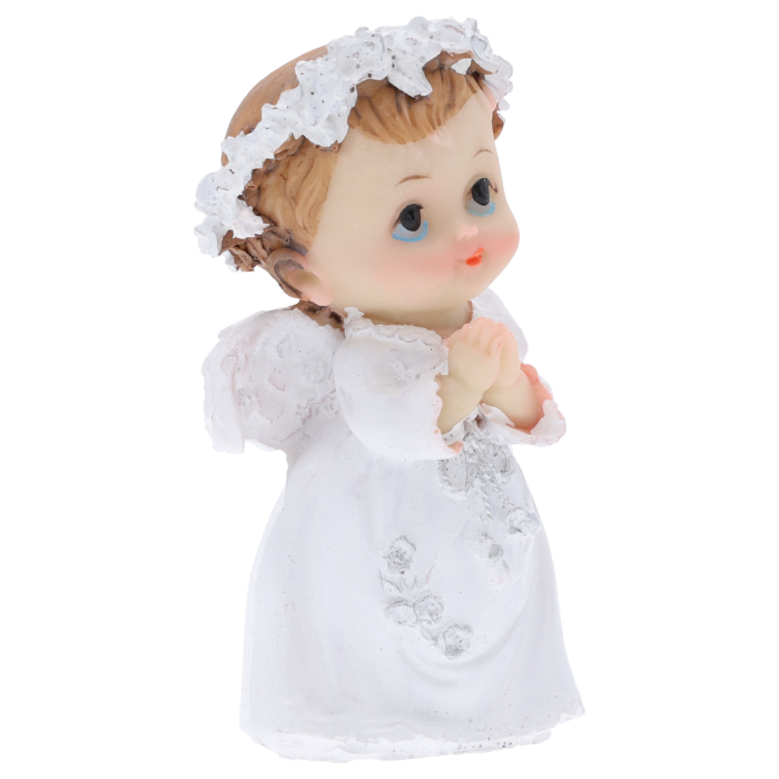 Aniołek chłopiec 8 cm, aniołek komunijny chłopiec, pamiątka komunii chłopiec, prezent na chrzest chłopiec, figurka aniołka, Pepco, Homla, Jysk.