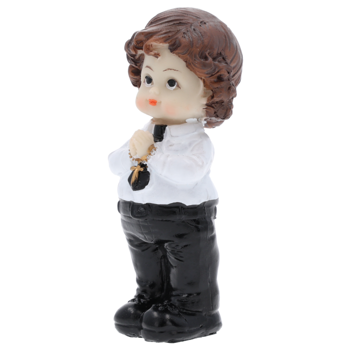 Figurka komunijna chłopiec 10 cm Trend Deco, pamiątka komunii, prezent na komunię, aniołek komunijny, Pepco, Homla, Jysk.