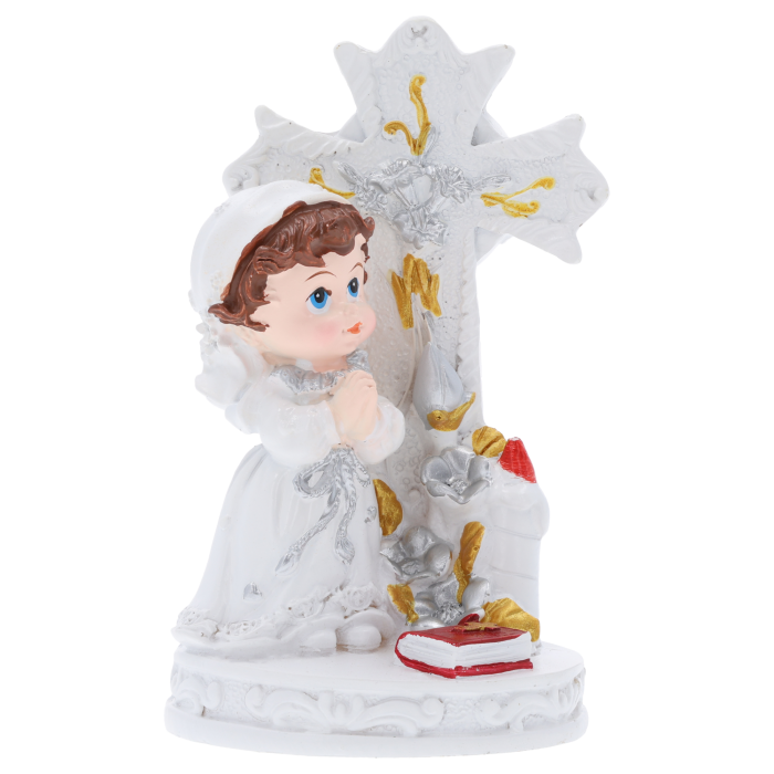 Aniołek komunijny 12 cm Trend Deco, prezent na komunię, figurka aniołka, Pepco, Homla, Jysk.