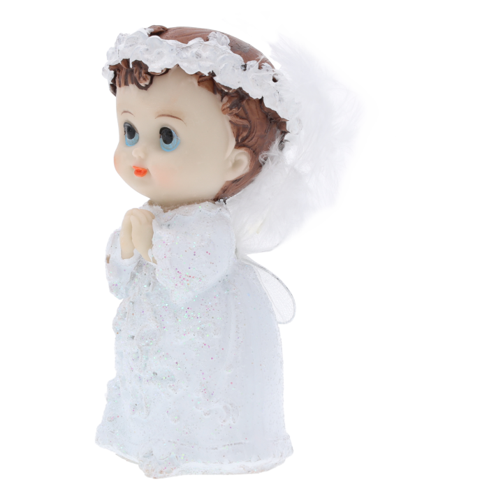 Aniołek komunijny chłopiec 10 cm Trend Deco, prezent na komunię, figurka aniołka, Pepco, Homla, Jysk.