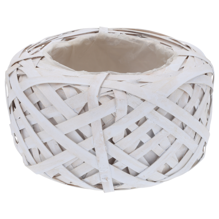 biała osłonka rattanowa, osłonka rattanowa 20 cm biała, okrągła osłonka rattanowa biała, biała osłonka na doniczkę rattan, rattanowa osłonka na kwiaty biała, naturalna osłonka biała rattan, dekoracyjna osłonka biała, osłonka wiklinowa biała