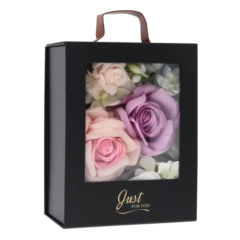 Flower box producent składany czarny mały, pudełka na kwiaty sklep internetowy, opakowania na zamówienie, pudełka z napisem, OBI, Castorama.