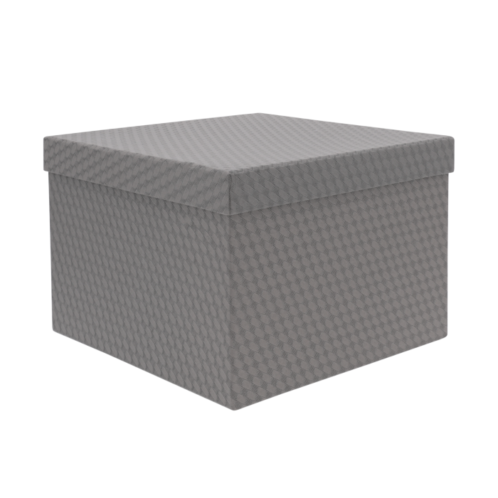 Szare kwadratowe flowerboxy 3 szt., zestaw pudełek na kwiaty, eleganckie prezenty, Walentynki, Dzień Matki.