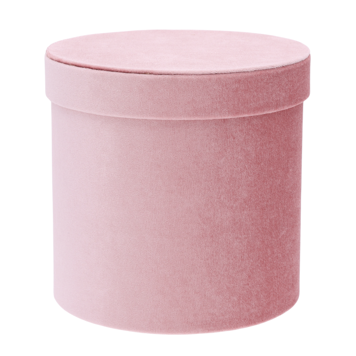 Różowe welurowe flower boxy 3 szt., zestaw pudełek na kwiaty, eleganckie prezenty, Walentynki, Dzień Matki.