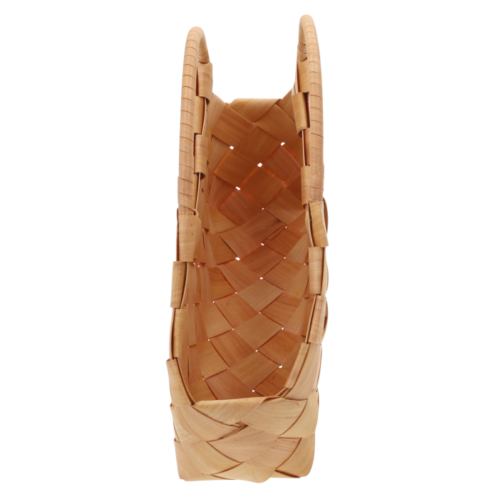 Elegancka torba dekoracyjna w naturalnym stylu – wysokość 28 cm. Praktyczna i modna, idealna jako torba prezentowa, kosz na kwiaty czy organizer. Pojemna, lekka i wygodna, świetnie sprawdzi się w aranżacjach wnętrz i ogrodowych dekoracjach.