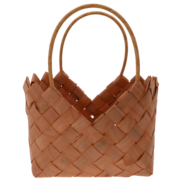 Naturalna torba dekoracyjna M (34 cm wysokości) z surowców naturalnych. Osłonka na doniczkę w stylu boho. Modna torebka prezentowa, pojemna i lekka.
