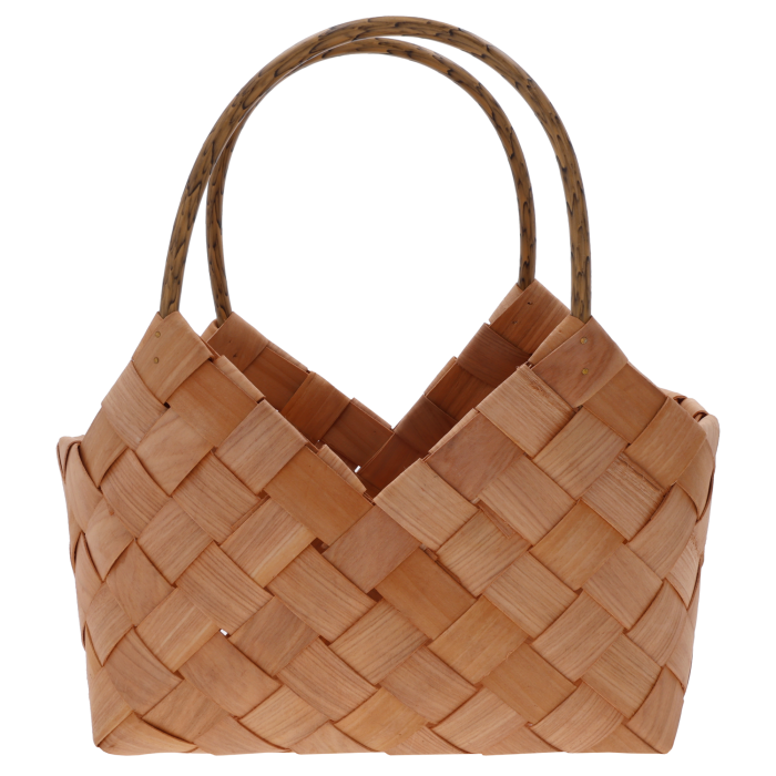 Naturalna torba dekoracyjna M (wys. 31 cm), naturalny kolor. Osłonka na doniczkę do średnich roślin. Kosz dekoracyjny idealny do wnętrz w stylu boho i rustykalnym.