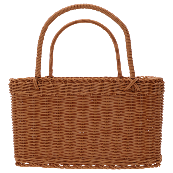 Torba na zakupy M z wytrzymałego tworzywa (wys. 36 cm), kosz dekoracyjny na zakupy i do przechowywania. Estetyczny organizer o wymiarach podstawy 17x32 cm, lekki i praktyczny dodatek do kuchni, łazienki lub garderoby. Uniwersalne, nowoczesne wzornictwo.