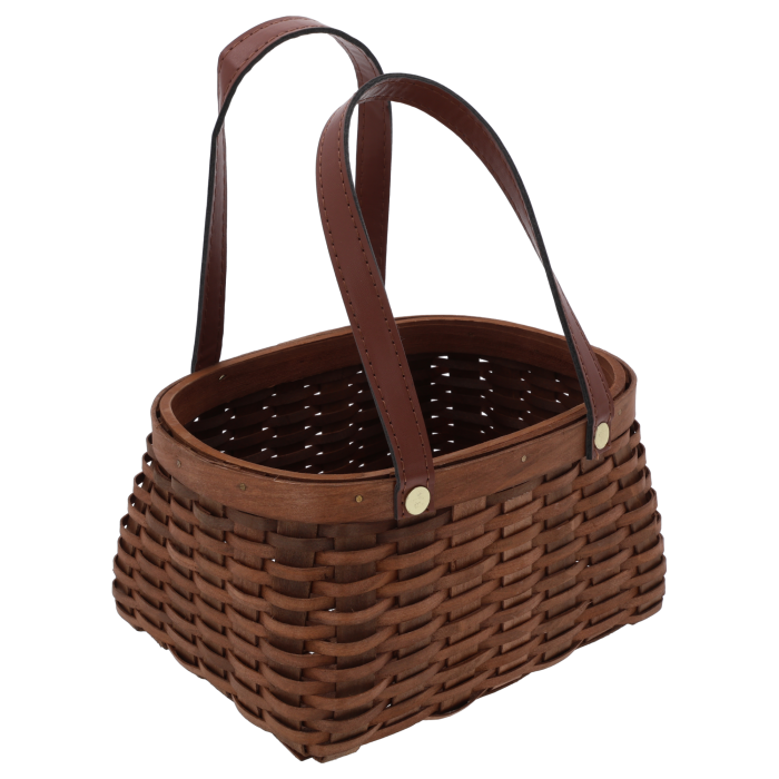 Brązowy kosz dekoracyjny (wys. 25 cm), elegancki pojemnik z naturalnych surowców. Stylowa osłonka na doniczkę (głębokość 11 cm), idealna do przechowywania i jako kosz kwiatowy. Doskonale pasuje do wnętrz boho i rustykalnych.