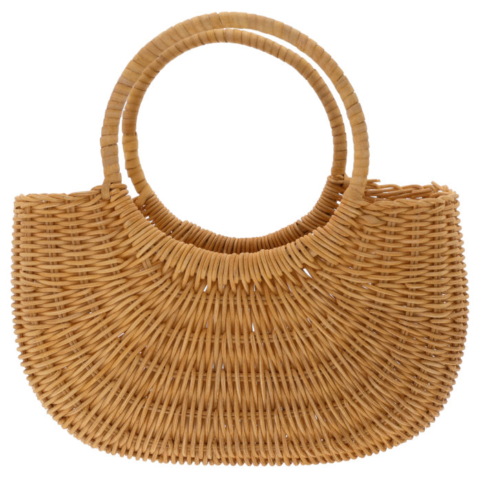 Torba dekoracyjna M 21 cm z naturalnych surowców. Osłonka na doniczkę i torebka prezentowa. Modny, ponadczasowy dodatek do dekoracji domu.