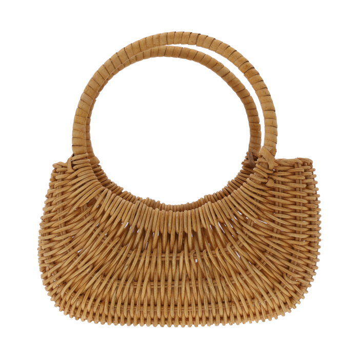 Torba dekoracyjna S 18 cm z naturalnych surowców. Osłonka na małą doniczkę i torebka prezentowa. Modny, ponadczasowy dodatek do dekoracji domu.