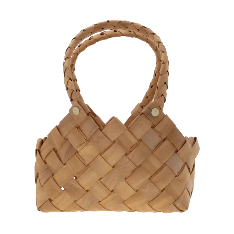 Torba dekoracyjna S o wysokości 26 cm wykonana z naturalnych surowców, widoczna w pełnym formacie na białym tle.